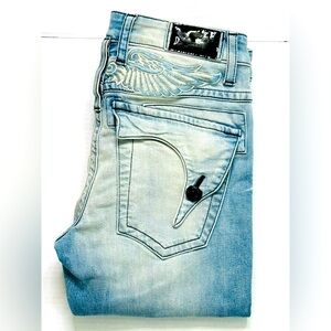 New Men's ROBIN'S JEAN sz 30 Killer Flaps Slim Skinny Jeans